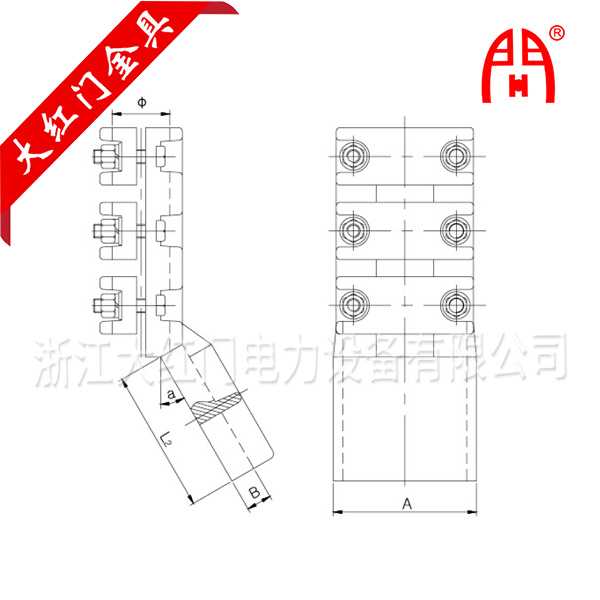 SL-N;SL-K系列耐熱導線、大截面導線螺栓型設備線夾